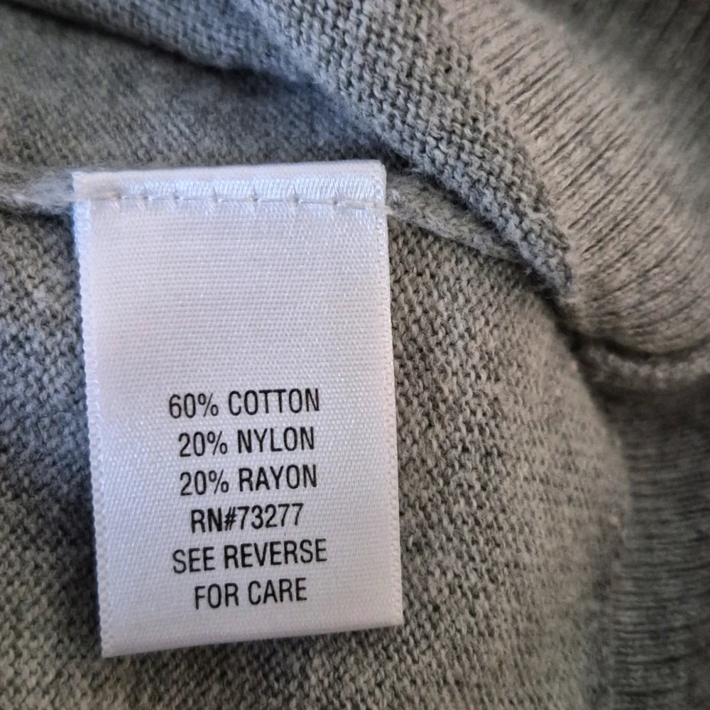 Apt. 9 Gray French Bulldog Sweater XL